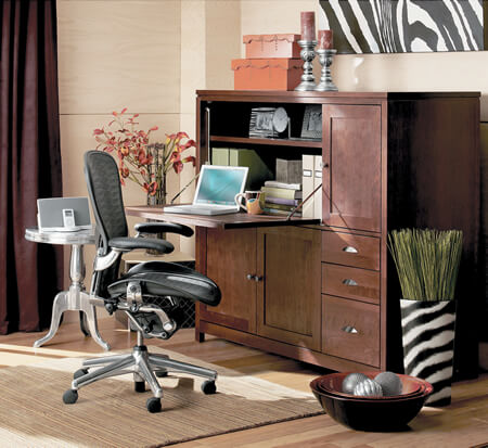 Choose a desk with storage options