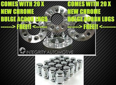 4 Wheel Spacers | 5X4.5 To 5X4.5 | 1.25" Inch | 32Mm | 12X1.5 | 5X114 To 5 X 114 - Wheel Adapters USA