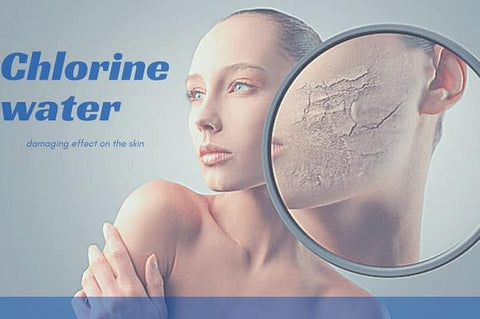 Chlorine water damaging effect on the skin
