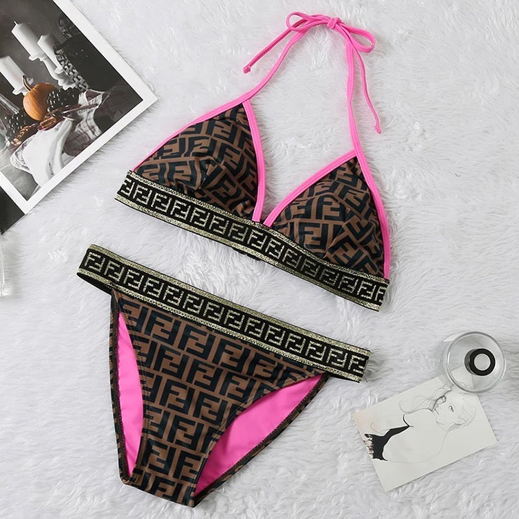 pink fendi bikini