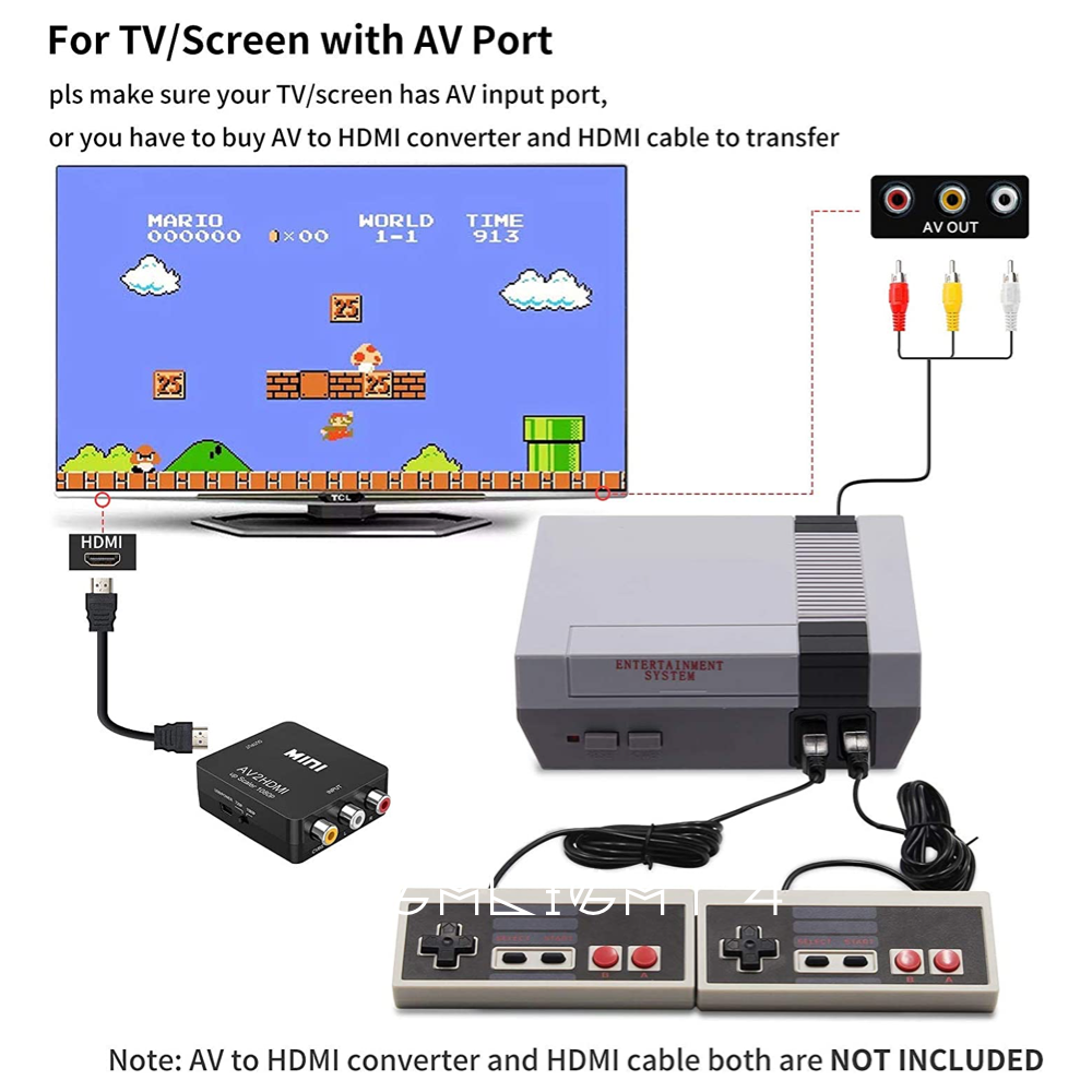 Mini Classic Game Console with Built-in 620 JOKBEN Game Consoles for TV Video Game for kids/adults