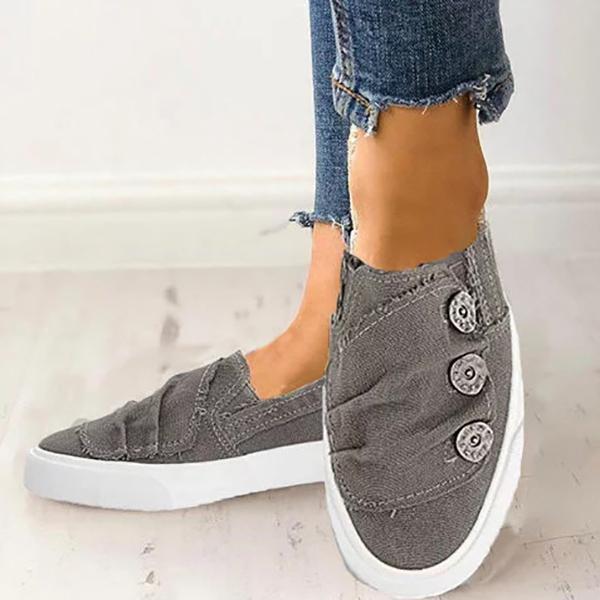 casual solid color sneakers