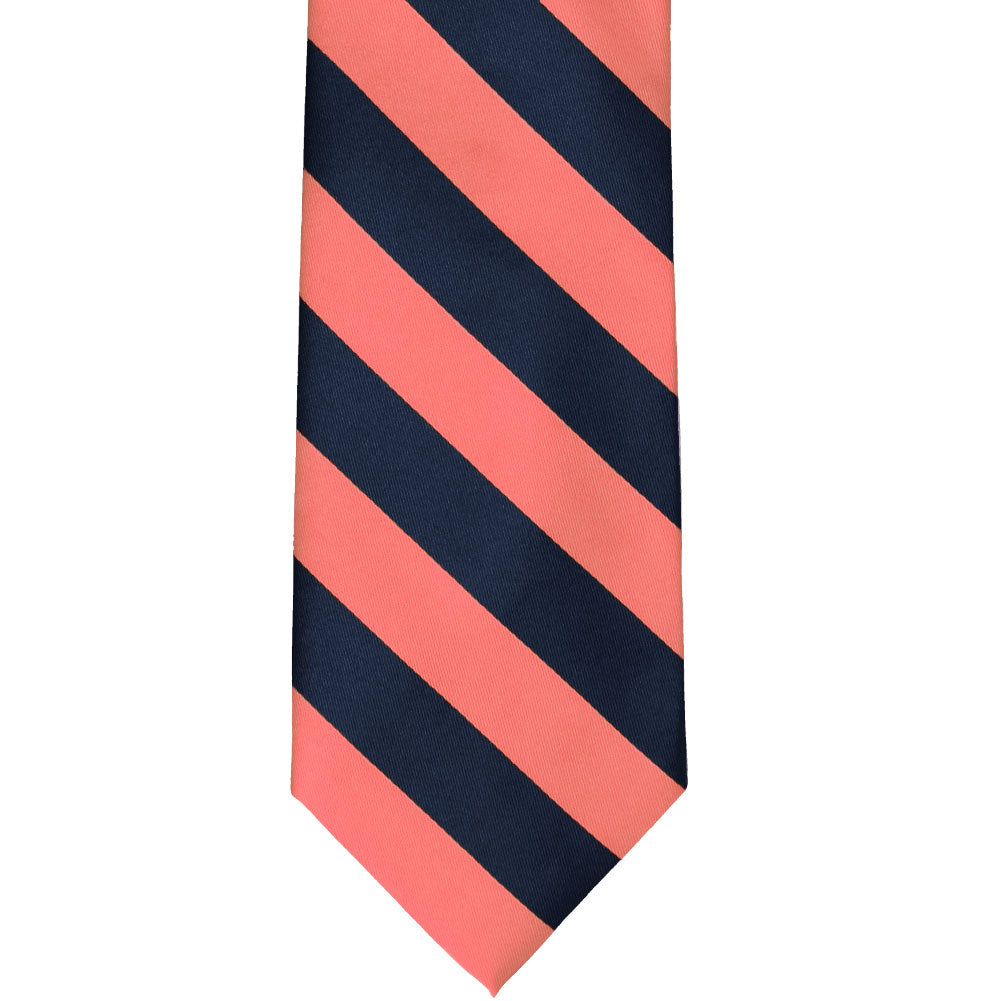 $95 Retail New Lord R Colton Studio Tie Shark & Deep Sea Blue Stripe Necktie 