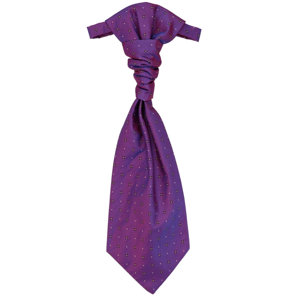 Iridescent Purple Geometric Cravat Shop At Tiemart Tiemart Inc 9819