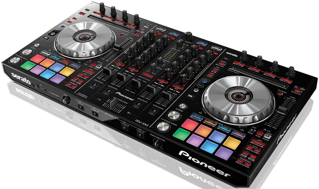 Pioneer DJ DDJ-SX2 Serato DJ Controller with Road Case and Crane