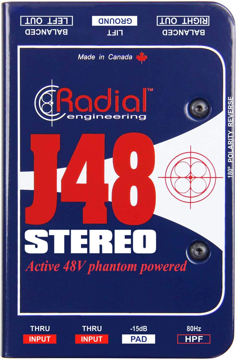 Radial J48 Stereo Active DI Box | PSSL ProSound and Stage Lighting