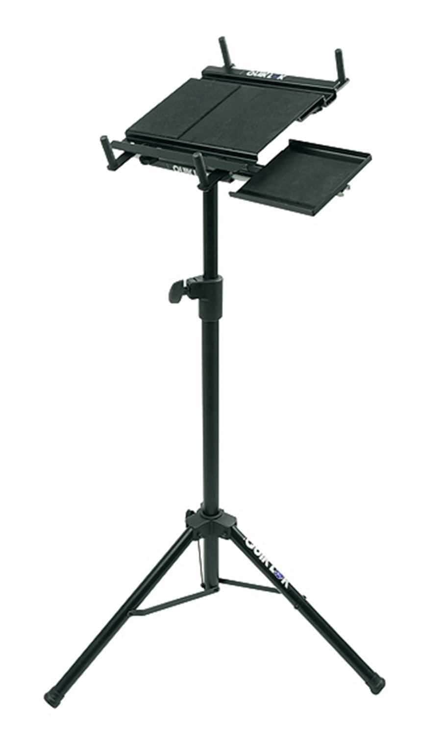 music keyboard stand with laptop holder