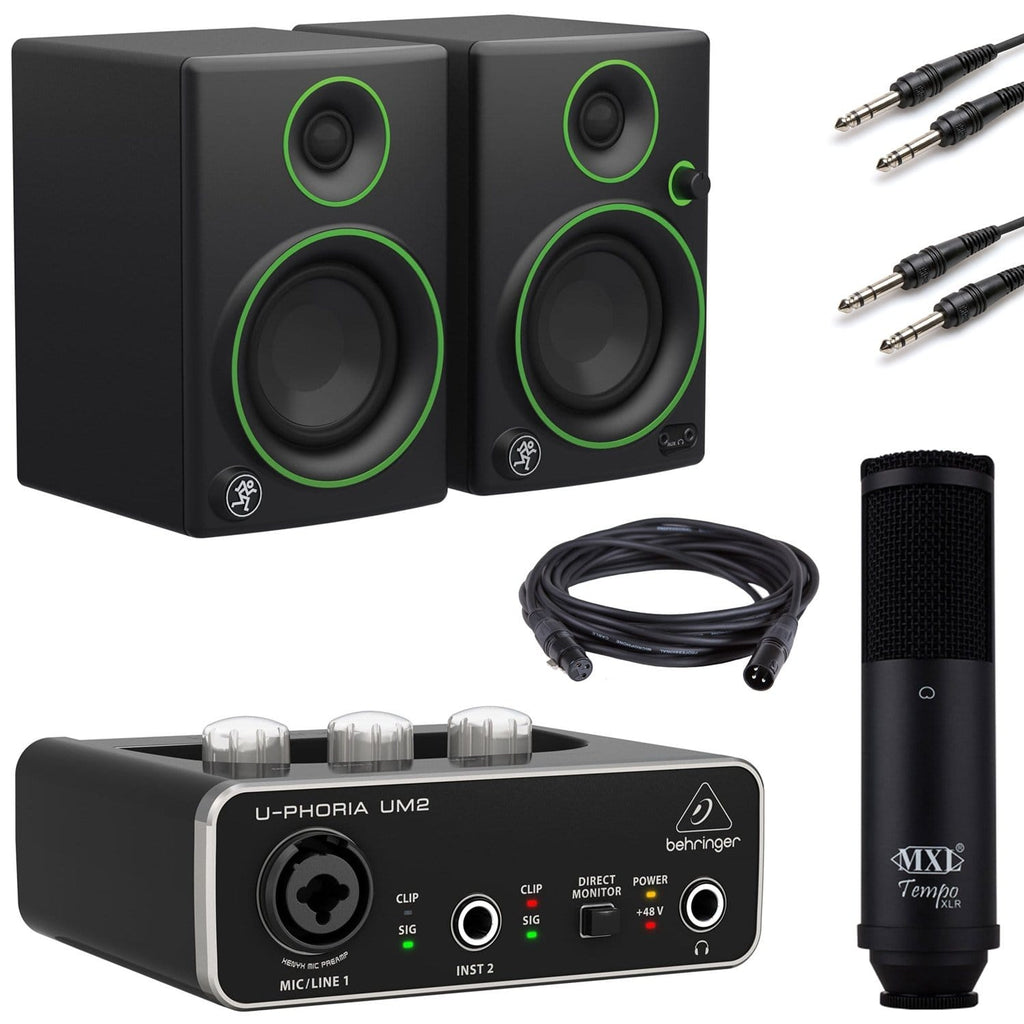 CR3-X　24　Wedges　2-2　Foam　Software　Studio　Soundproof　Bundle　Sou　Pack　Acoustic　Studio　Pair　with　Monitors,　interface　Audio/Midi　Producer　Onyx　Mackie　With
