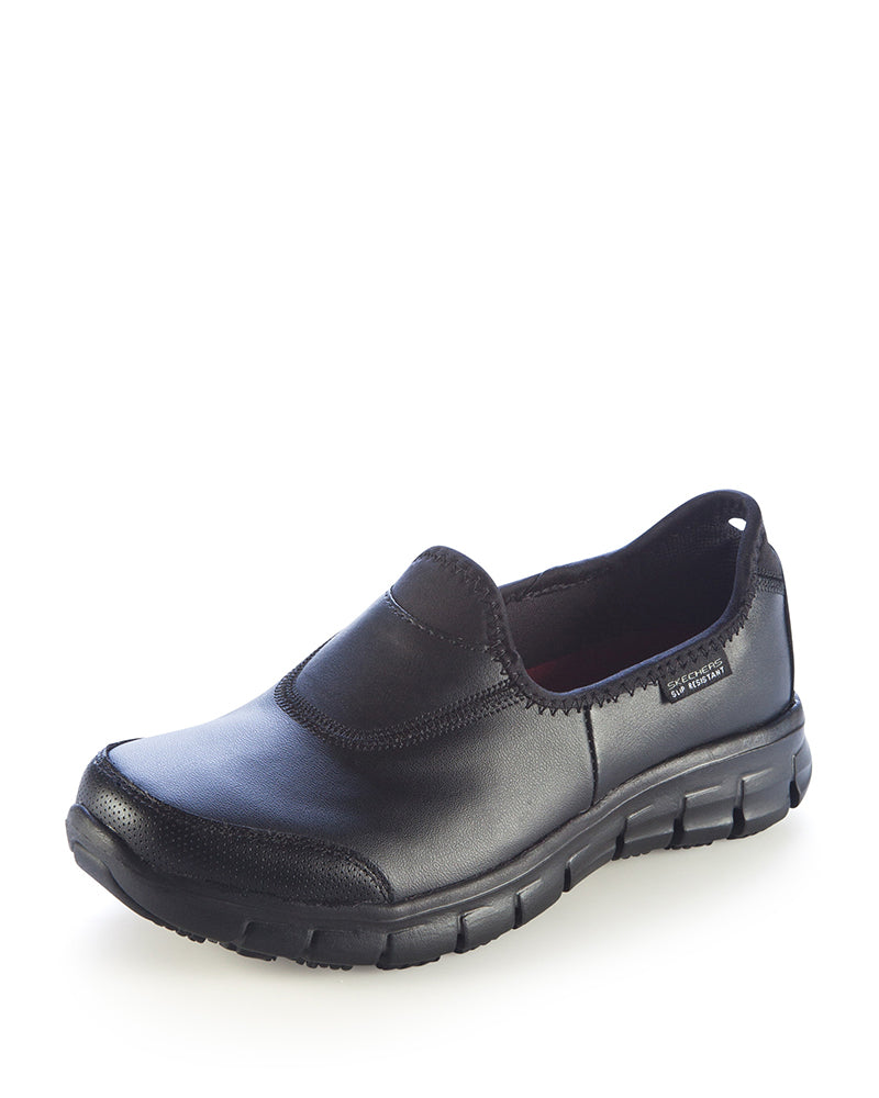 skechers work shoes leather