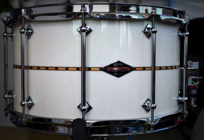 Craviotto Snare Drum in Abalone Sparkle