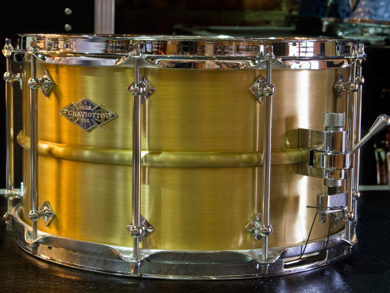 Craviotto Metal Brass 14x8 snare drum