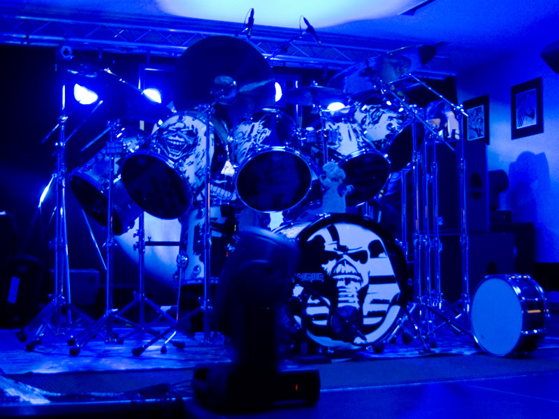 Nicko McBrain 1 premier at the drumshop uk