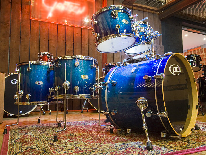 DW PDP X7 Regal to royal blue Sparkle