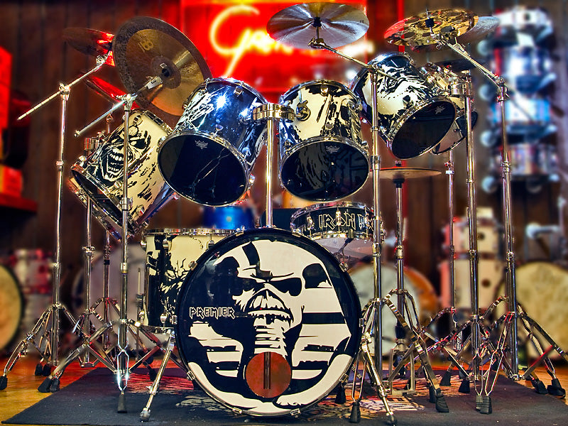 Nicko McBrain Drum Kit Iron Maiden Drum Kit Drumshop UK