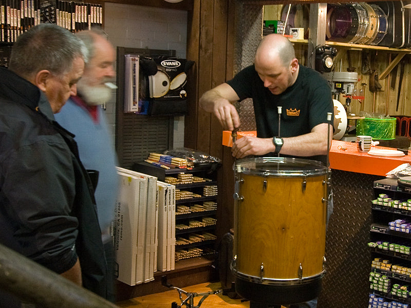 Remo Tuning Drum Day At Drum Shop UK With Jeff Davenport