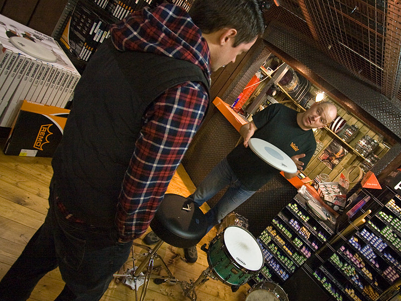 Remo Tuning Drum Day At Drum Shop UK With Jeff Davenport