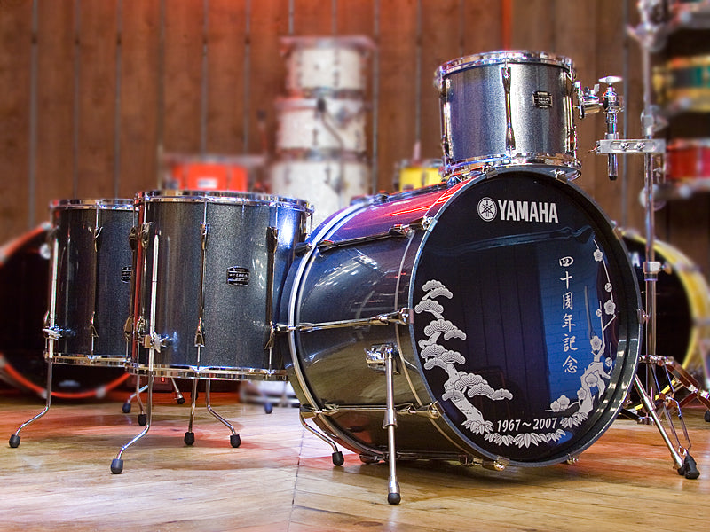 Yamaha Recording Custom Temple Silver Drum Kit 1967-2007