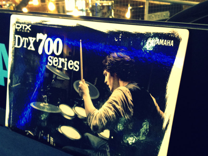 Yamaha DTX 700 series drum kit display