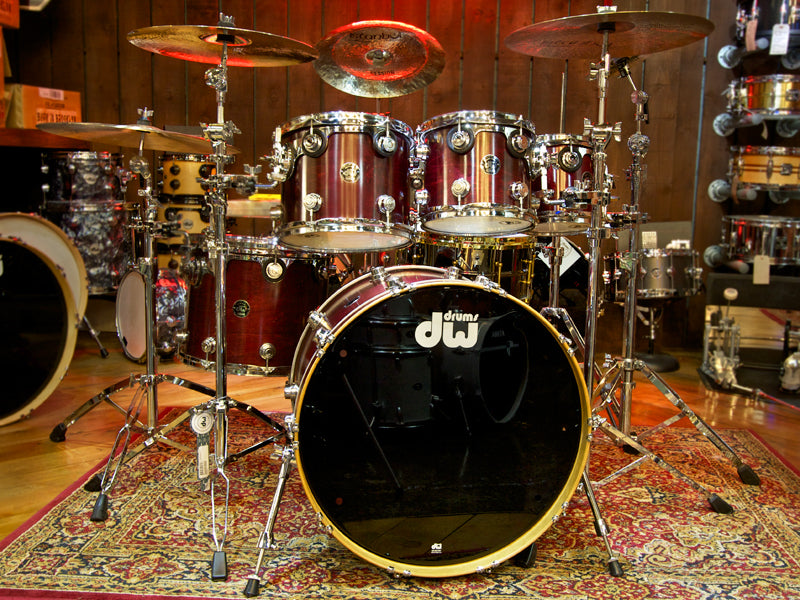 dw collectors in cherry stain drumshop uk