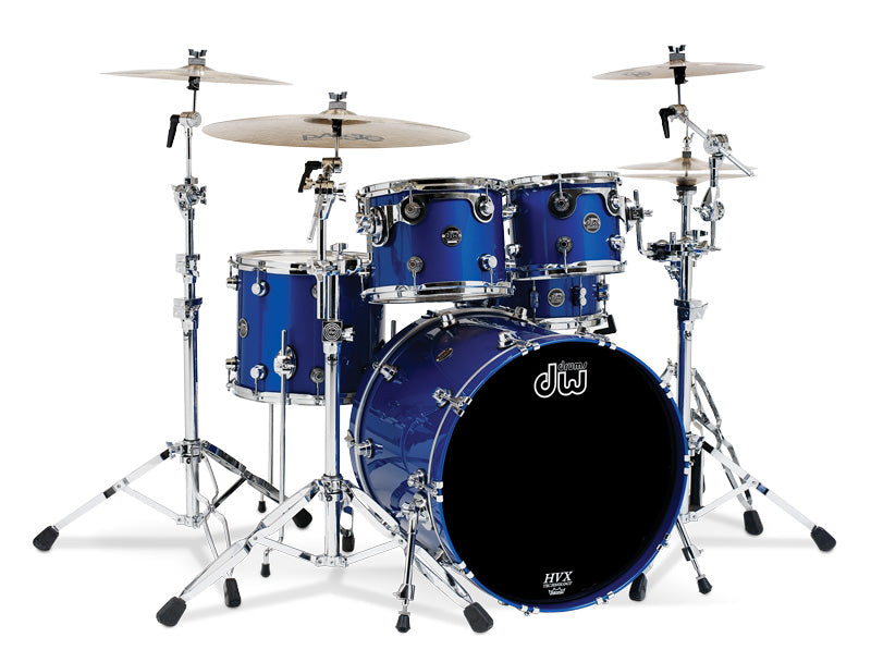 DW Sapphire Blue Performance Series drum kit