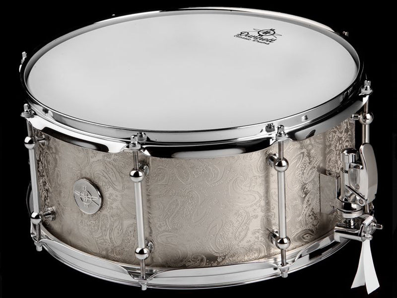 Dunnett Full Paisley brushed steel snare drum