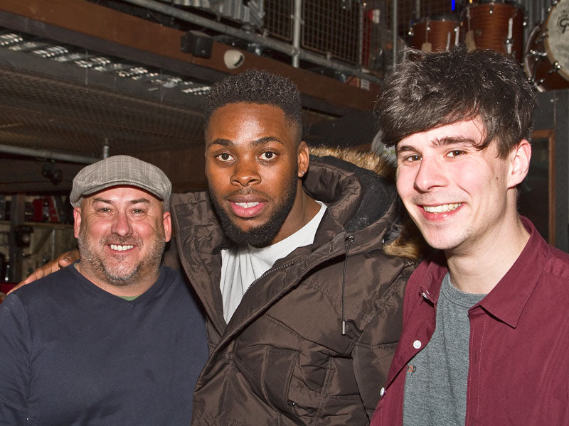 Jamiel Blake, Andy Anderson, Mark Cooper Drum Shop UK