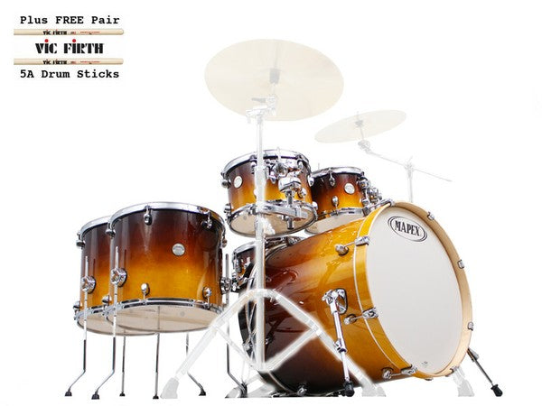Mapex drum kit with free drumsticks