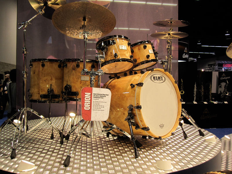 New Mapex Orion drum kits at NAMM 2010 Drumshop UK