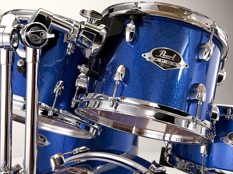 Pearl Export Electric Blue Sparkle NAMM 2013