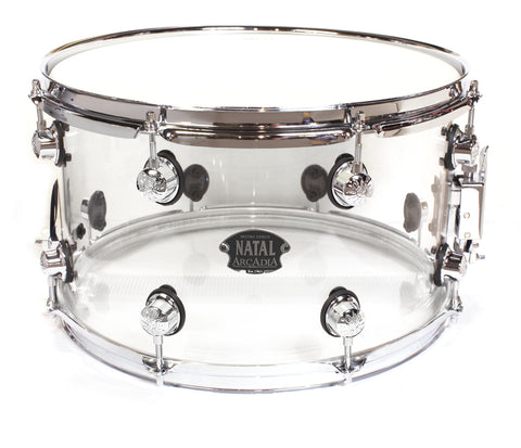 Natal 14" x 8" see through snare drum