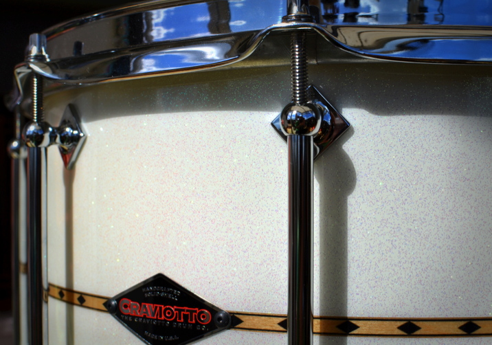 Craviotto Snare Drum with Diamond Maple Inlay