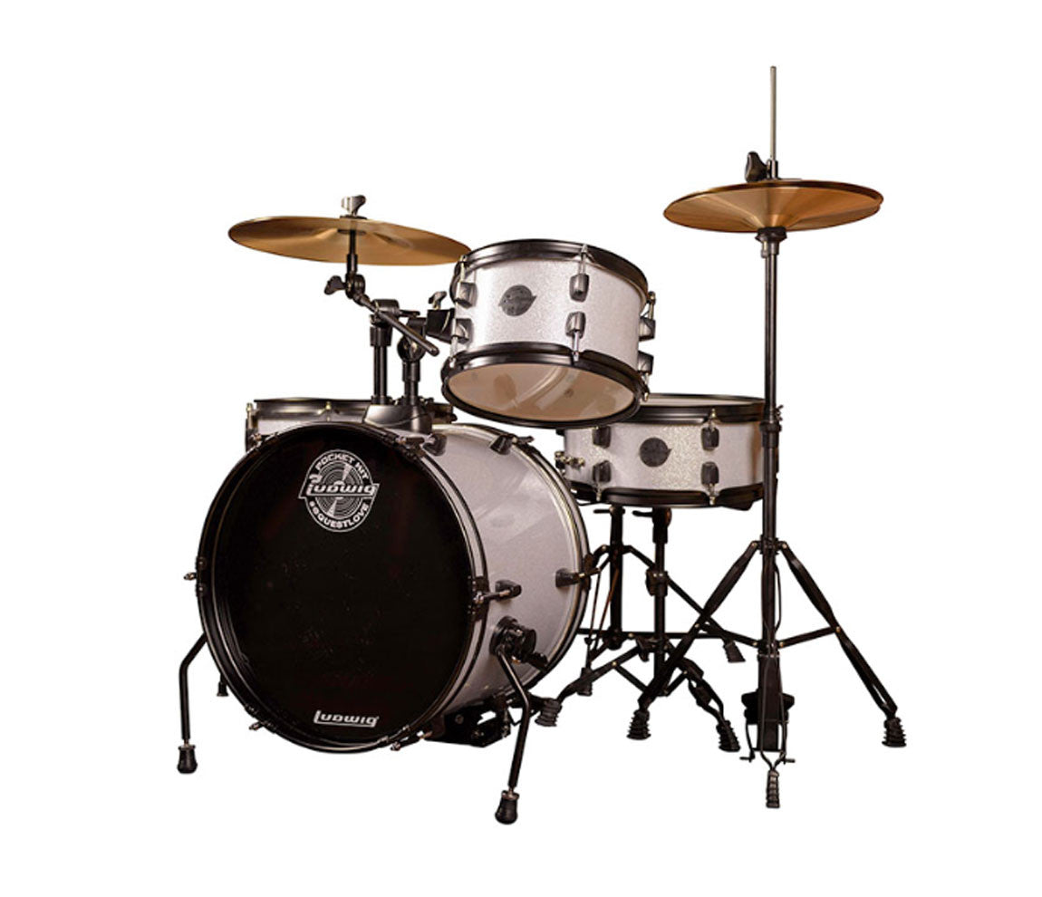 Silver sparkle Ludwig The Pocket Kit Drum Kit