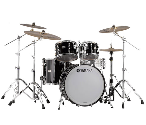 Yamaha 9000 Recording Custom 4-Piece Drum Kit in Solid Black