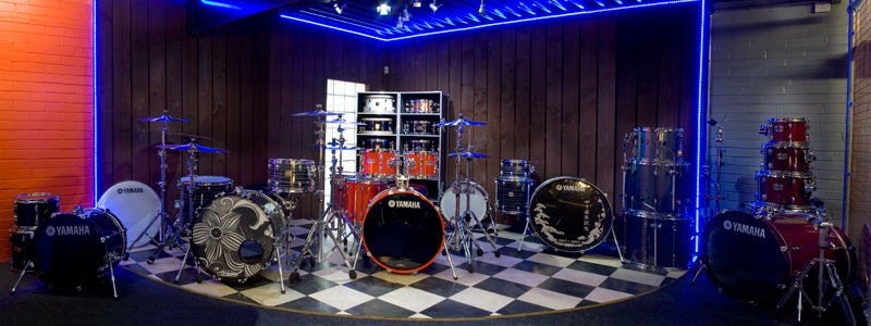 Yamaha drum corner at Drumshop UK