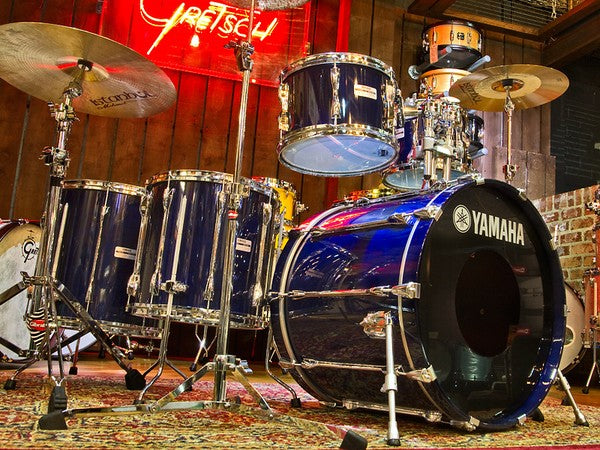 Yamaha Blue Recording Custom Drum Kit