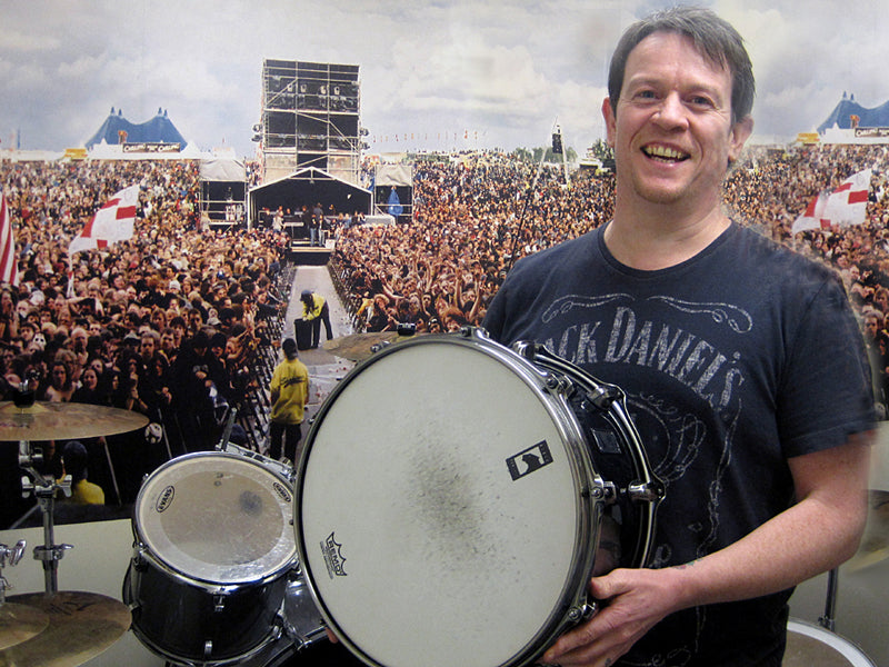 Chris Hemming with his Mapex Phat Bob snare drum
