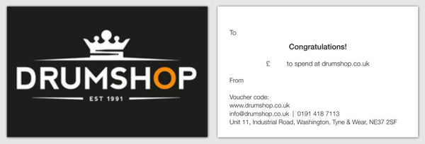 Drumshop Voucher Gift Card