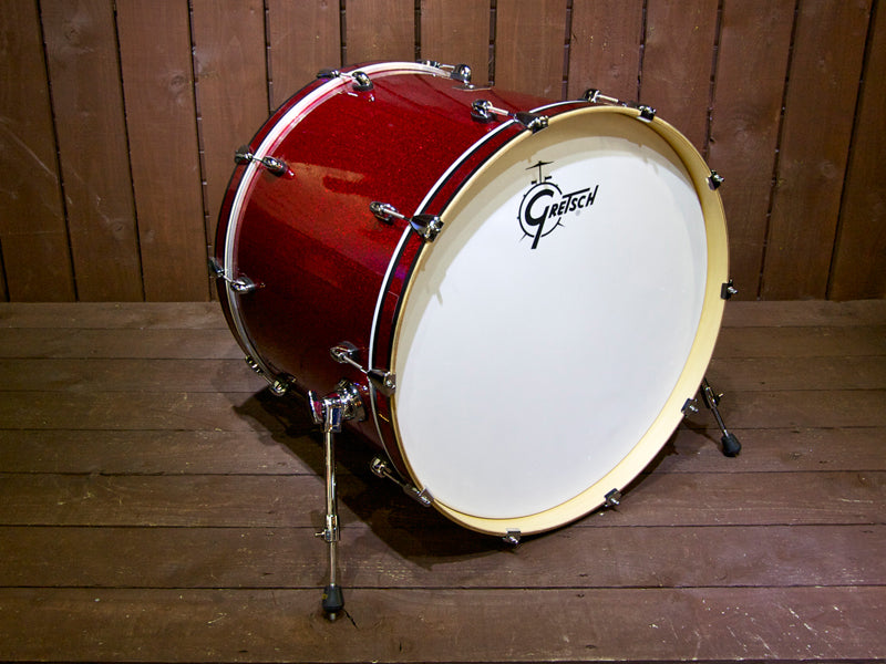 Gretsch Catalina Club Bass Drum in Red Sparkle - Odd Drums drumshop uk