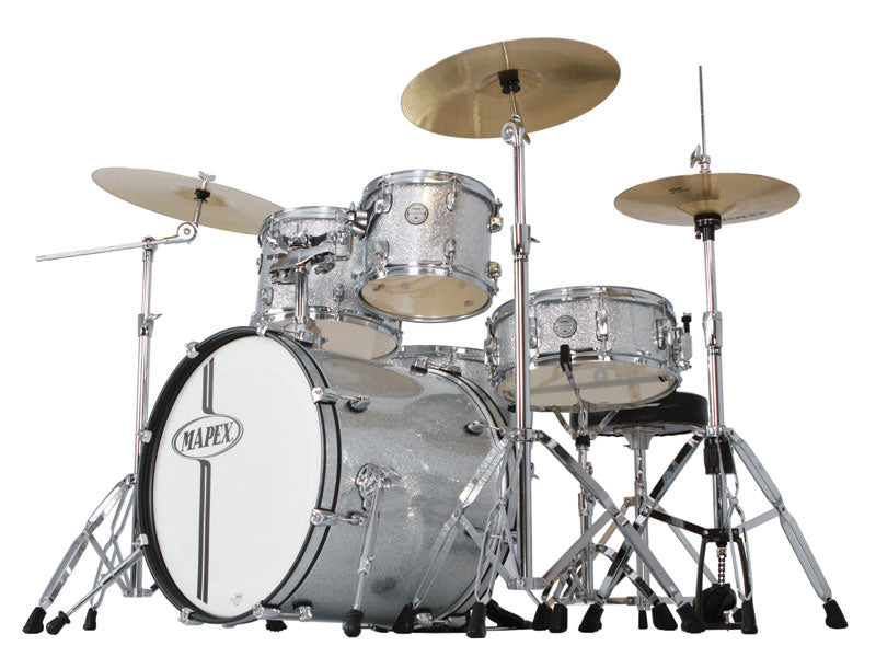 Mapex Horizon HX Silver Sparkle Drum Kit