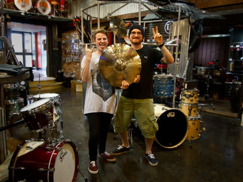 Happy Customer, Istanbul Mehmet 19" Radiant Crash Cymbal Black Nevada Band drumshop