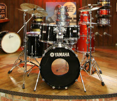 Yamaha Recording Custom Solid Black 9000 Series Shell Pack