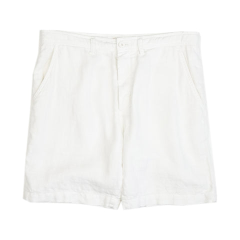 Palm Springs White Linen Shorts