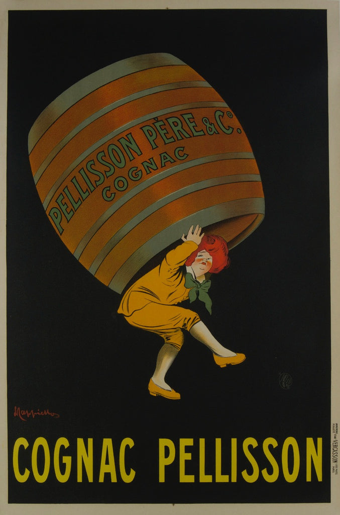 Cognac Pellisson Original Vintage Poster 