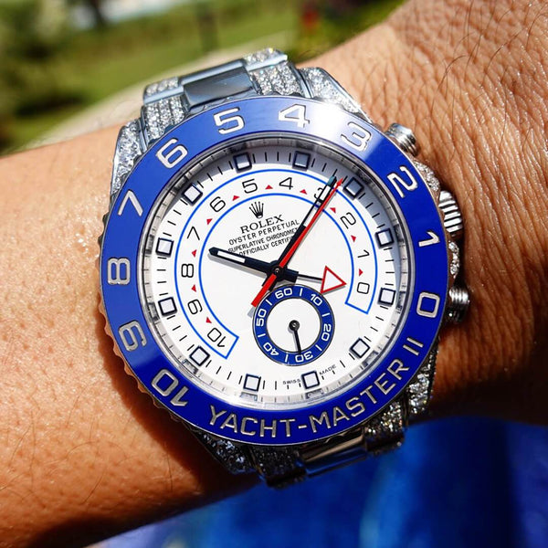 yacht master 2 on wrist