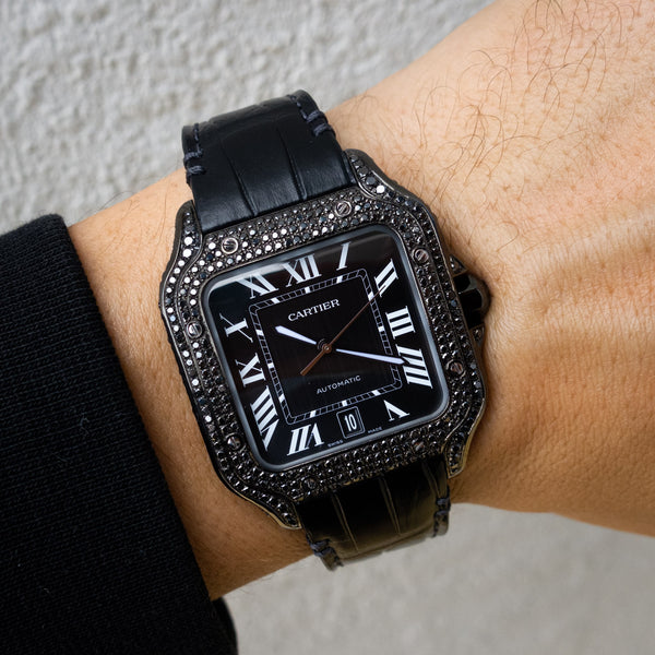 santos cartier black