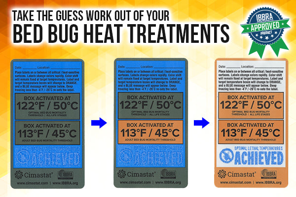 Bed Bug Heat Verification Labels