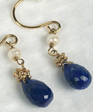 Amethyst Drop Earrings / Shizuku Japanese Earrings