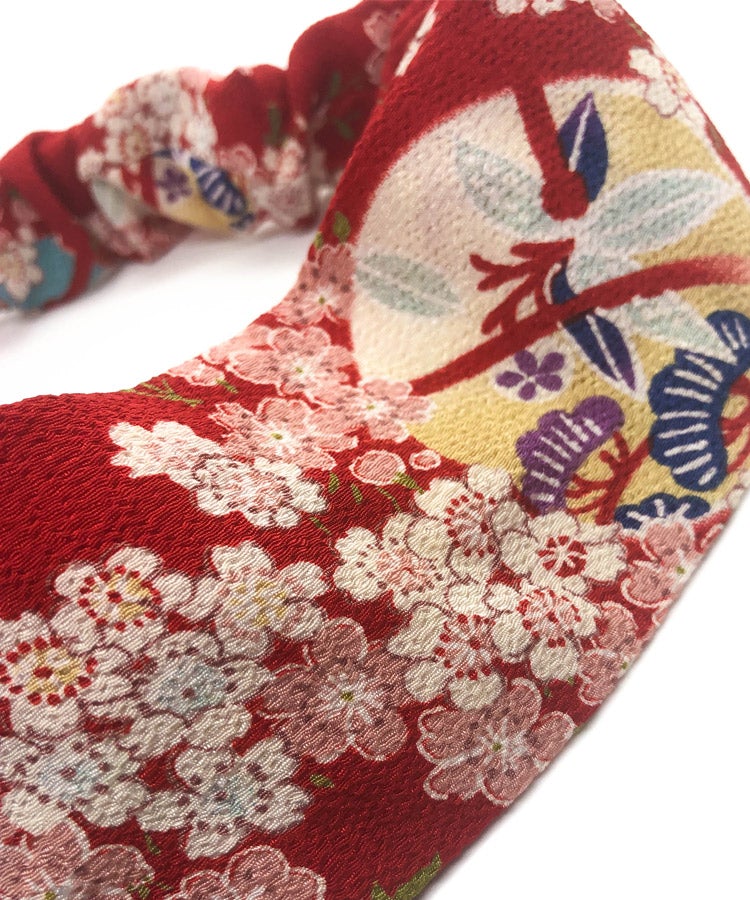 Black Cherry Blossom Japanese Fabric Headband