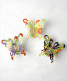 Black Butterfly Hair Clip / Japanese Pattern Print Hair Clip