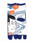 Blue Kabuki Tabi Socks / High Quality Geta Socks (Size 36-39)